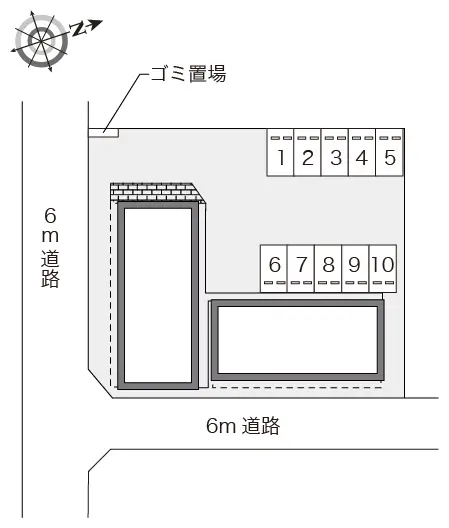 ★手数料０円★坂戸市伊豆の山町　月極駐車場（LP）